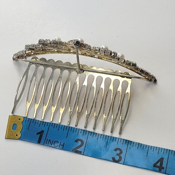 Pearl and Crystal Mini Tiara - Picture 9 of 11